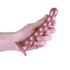 Beaded Silicone G-Spot Dildo - 6,5'' / 16,5 cm
